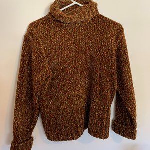 Cowl Neck Chenille Sweater